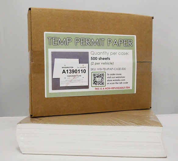 Now available: Temp Permit Paper