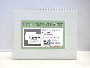WSIADA will be carrying Temp Permit Paper after June 1, 2023